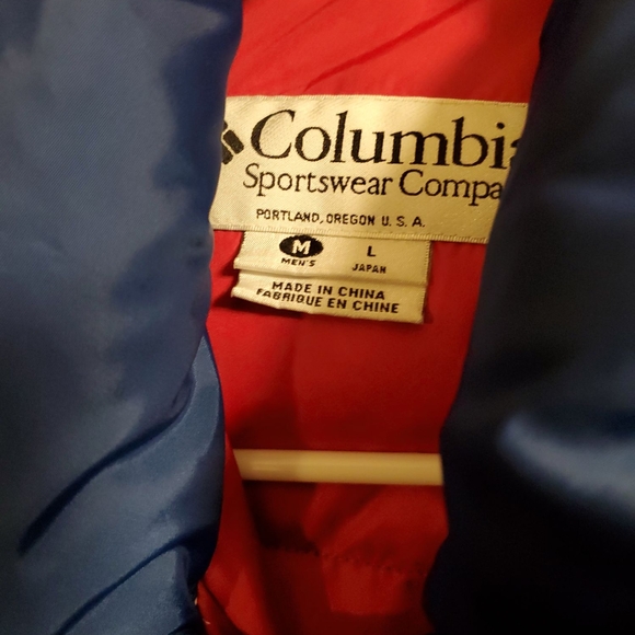Mens Columbia Vibrant Blue Down Insulated Jacket Size Medium - Picture 2 of 4